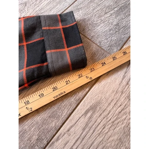 Dixxon Flannel Heritage Shirt Mens 2X Black Orange Plaid XXL D-Tech Long Sleeve - Picture 7 of 12